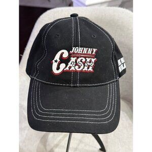 Vintage NASCAR Dale Earnhardt Johnny Cash Hat RCR 3 Black White Stitching Chase